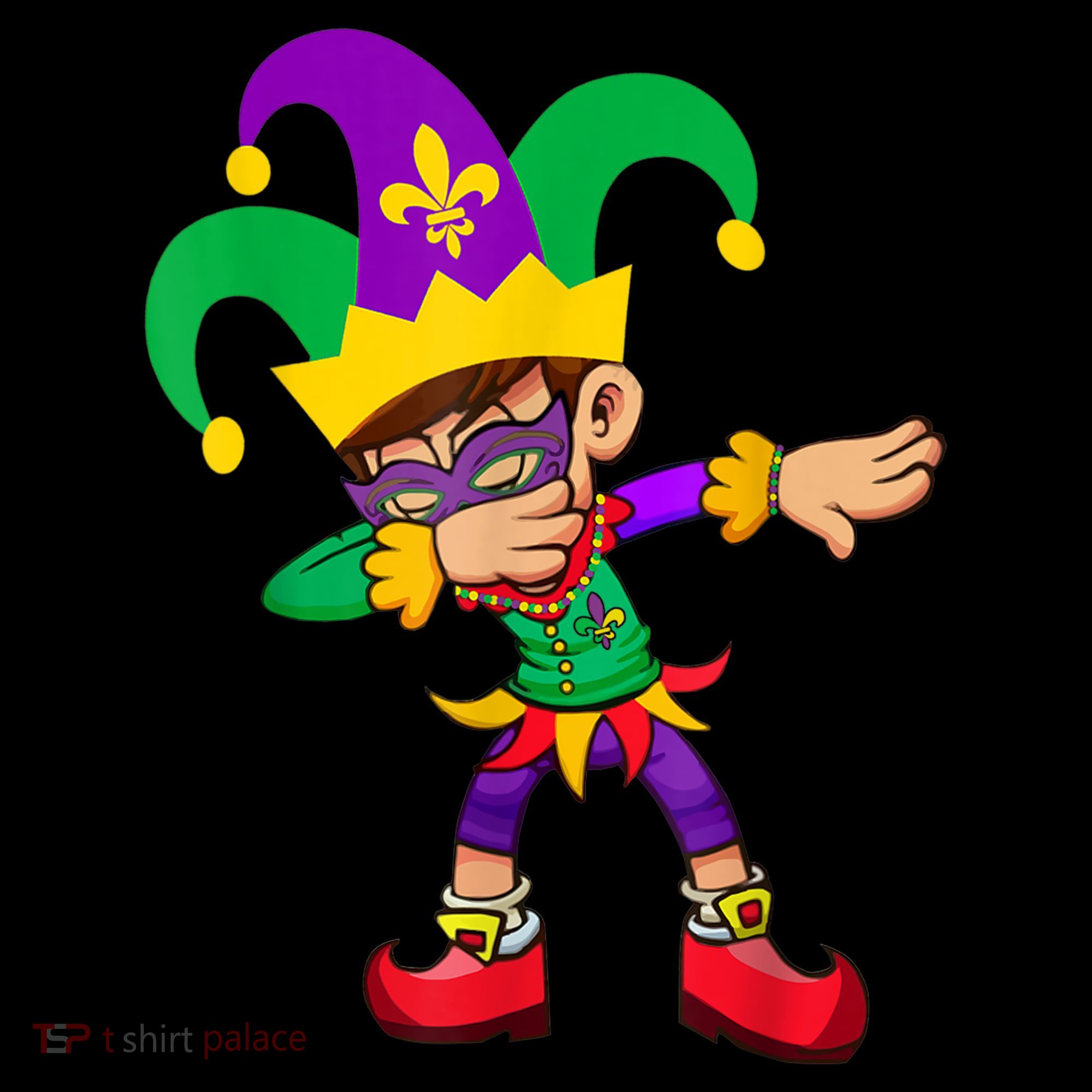 Dabbing Boy Mardi Gras Mousepad