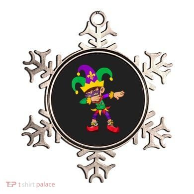 Dabbing Boy Mardi Gras Ornament
