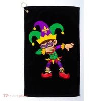 Dabbing Boy Mardi Gras Golf Towel thumb 0
