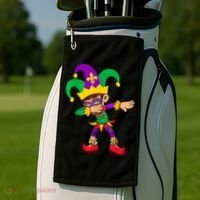 Dabbing Boy Mardi Gras Golf Towel thumb 2