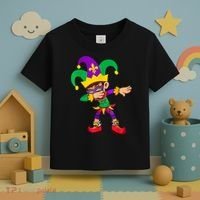 Dabbing Boy Mardi Gras Toddler T-Shirt thumb 3