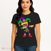 Dabbing Boy Mardi Gras Women's T-Shirt thumb 4