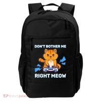Don't Bother Me Right Meow Gaming Kawaii Gamer Anime Cat Backpack thumb 0