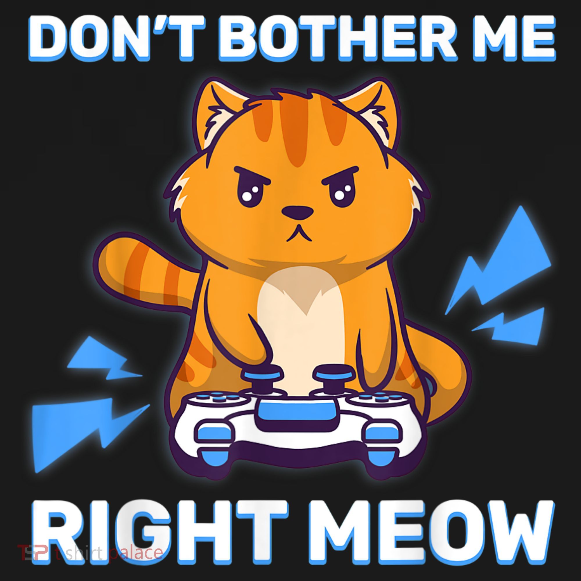 Don't Bother Me Right Meow Gaming Kawaii Gamer Anime Cat Polo