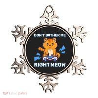 Don't Bother Me Right Meow Gaming Kawaii Gamer Anime Cat Ornament thumb 0