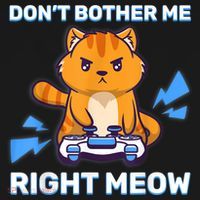 Don't Bother Me Right Meow Gaming Kawaii Gamer Anime Cat Visor thumb 3