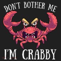 Don't Bother Me I'm Crabby Crab Lover Pun Cranky Women's Sweatshirt thumb 2