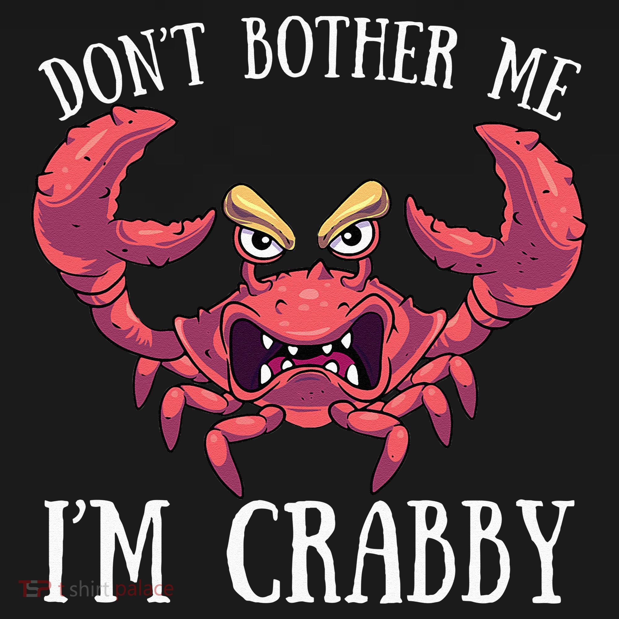 Don't Bother Me I'm Crabby Crab Lover Pun Cranky Women's Hoodie