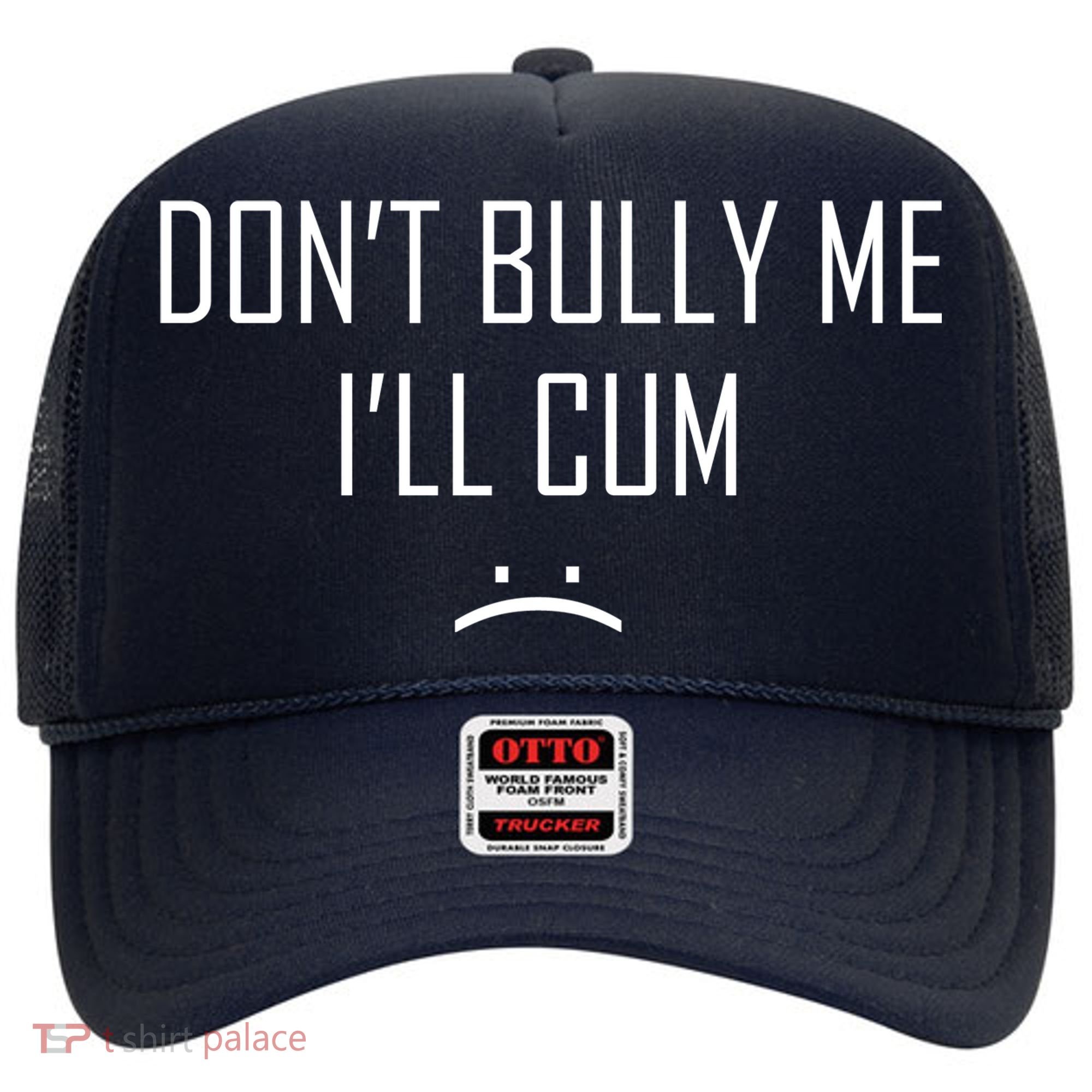 Don't Bully Me I'll Cum Funny Saying Hat