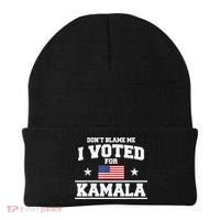 Dont Blame Me I Voted For Kamala Pro Harris Supporter Beanie thumb 0