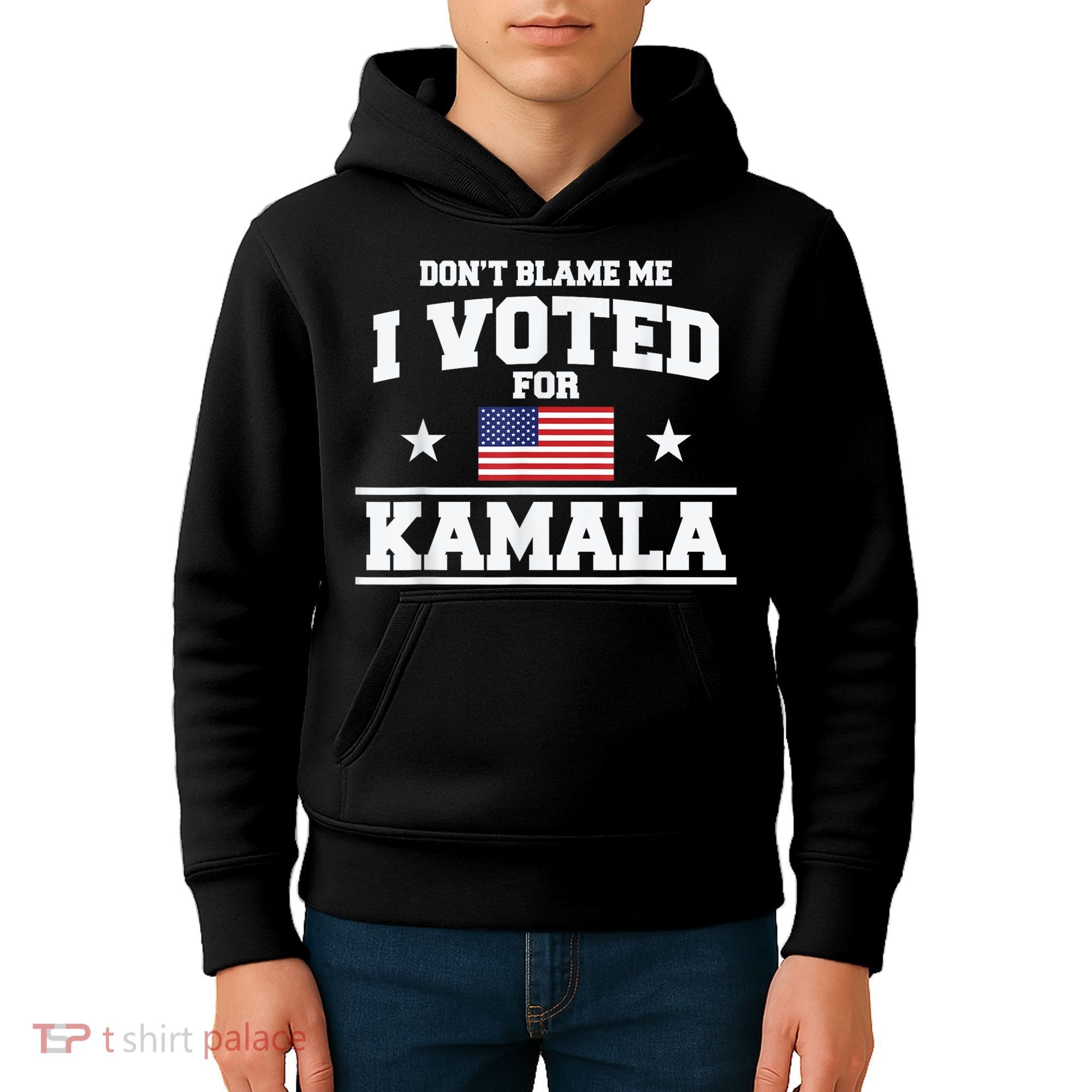 Dont Blame Me I Voted For Kamala Pro Harris Supporter Kids Hoodie