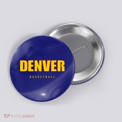 Denver Basketball Mile City High Colorado Practice Jersey Button