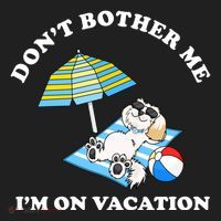Don't Bother Me I'm On Vacation Dog Funny Beanie thumb 2