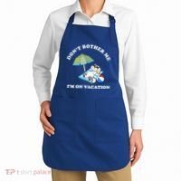 Don't Bother Me I'm On Vacation Dog Funny Apron thumb 2
