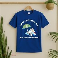 Don't Bother Me I'm On Vacation Dog Funny T-Shirt thumb 2