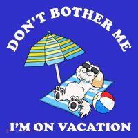 Don't Bother Me I'm On Vacation Dog Funny Kids Sweatshirt thumb 2