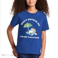 Don't Bother Me I'm On Vacation Dog Funny Kids T-Shirt thumb 2
