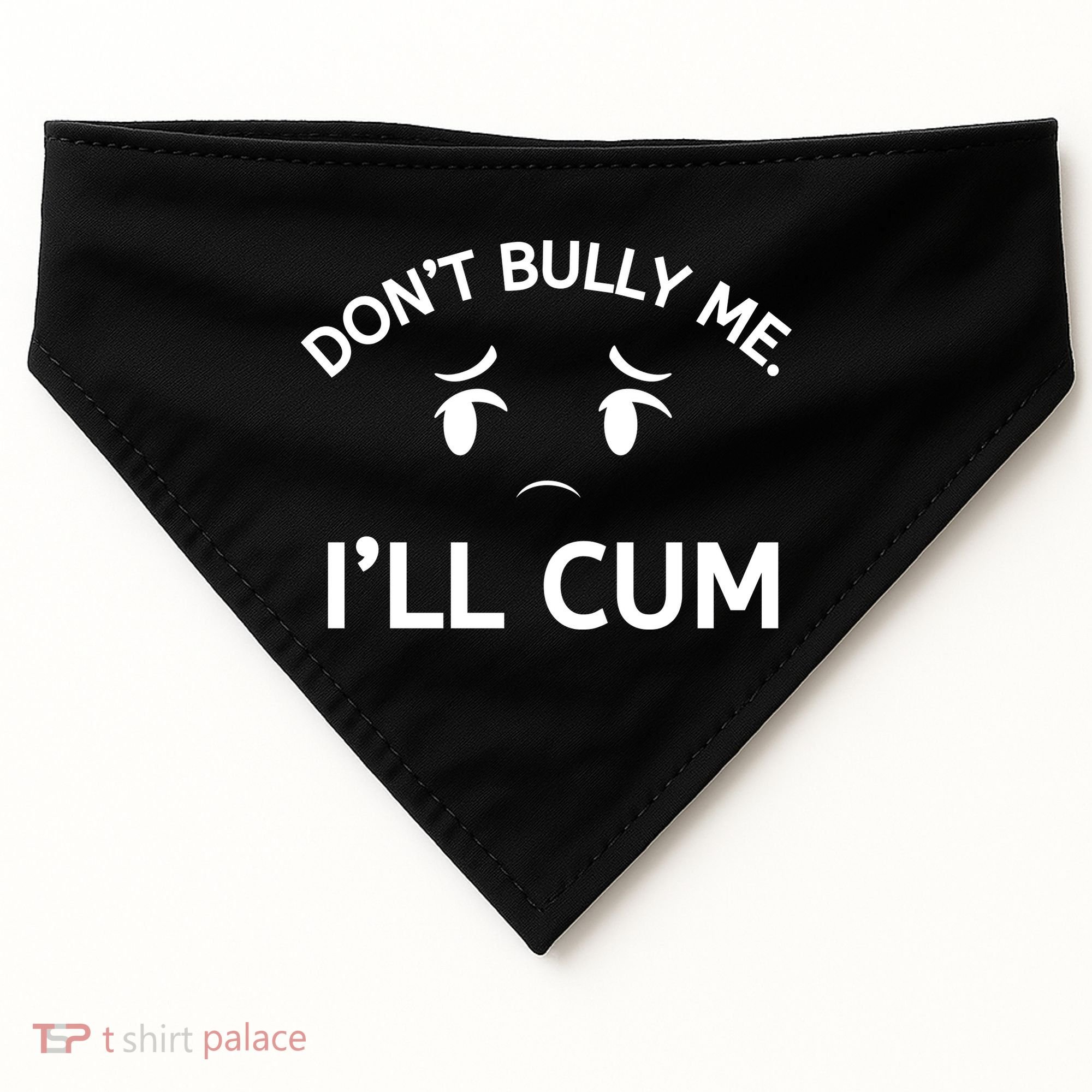 Don’t Bully Me. I’ll Cum USA-Made Doggie Bandana