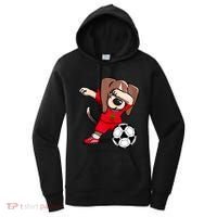 Dabbing Beagle Morocco Soccer Fans Jersey Moroccan Football Gift Women's Hoodie thumb 0