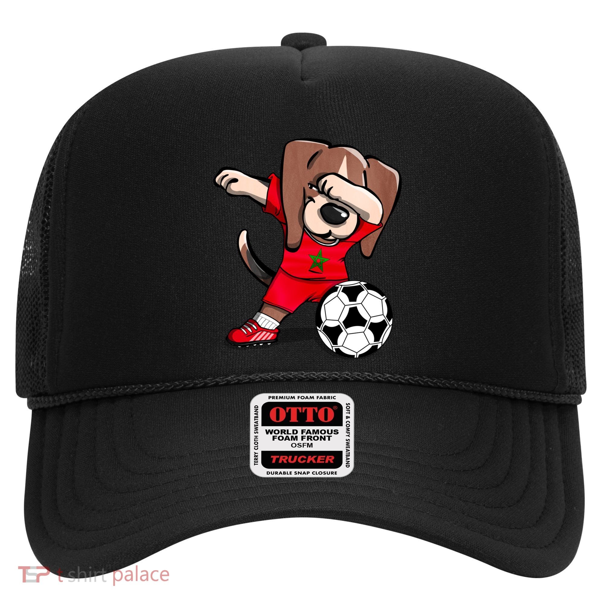 Dabbing Beagle Morocco Soccer Fans Jersey Moroccan Football Gift Hat