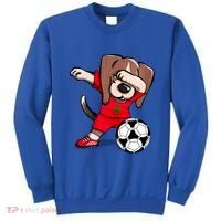 Dabbing Beagle Morocco Soccer Fans Jersey Moroccan Football Gift Sweatshirt thumb 0