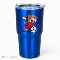Dabbing Beagle Morocco Soccer Fans Jersey Moroccan Football Gift Tumbler thumb 0
