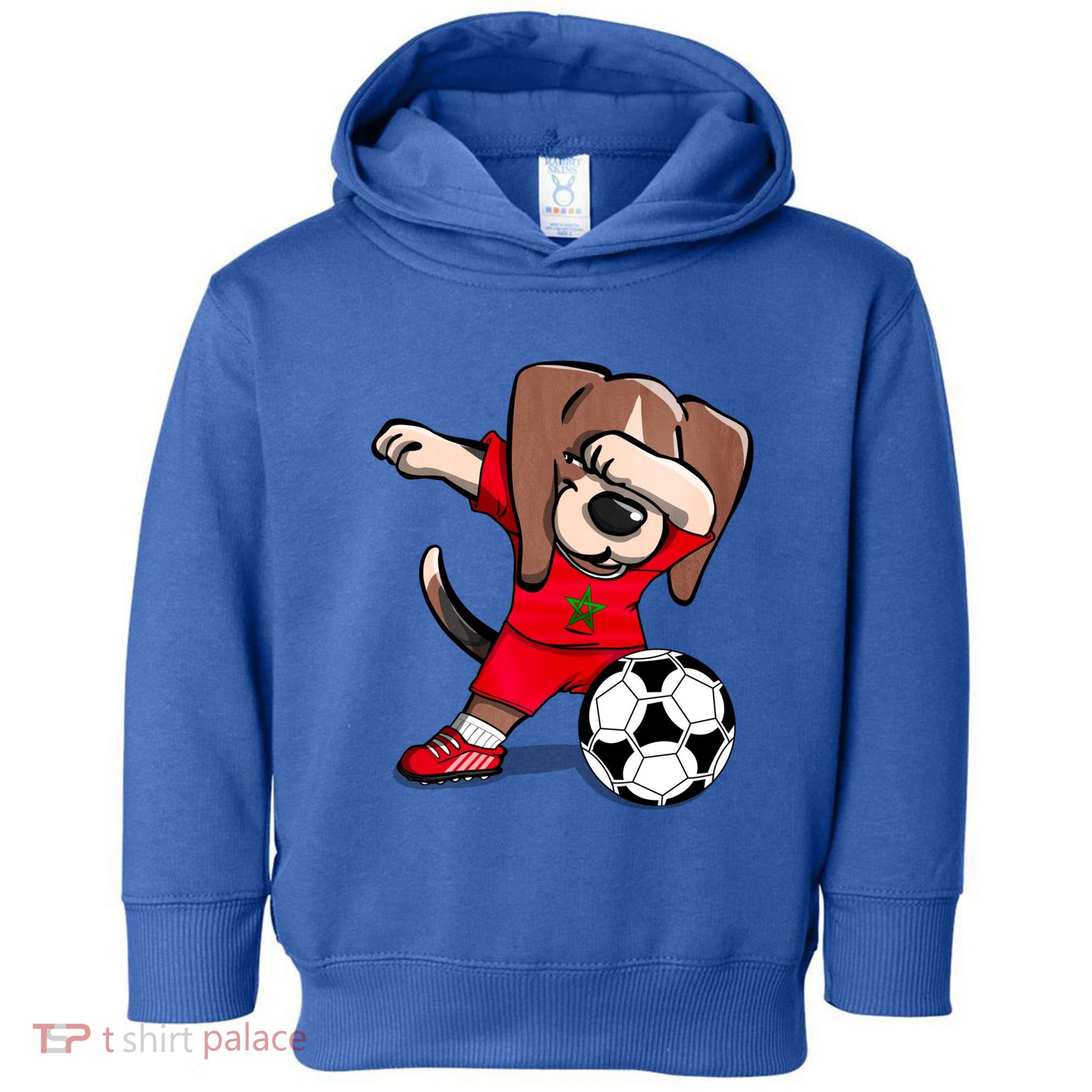 Dabbing Beagle Morocco Soccer Fans Jersey Moroccan Football Gift Toddler Hoodie