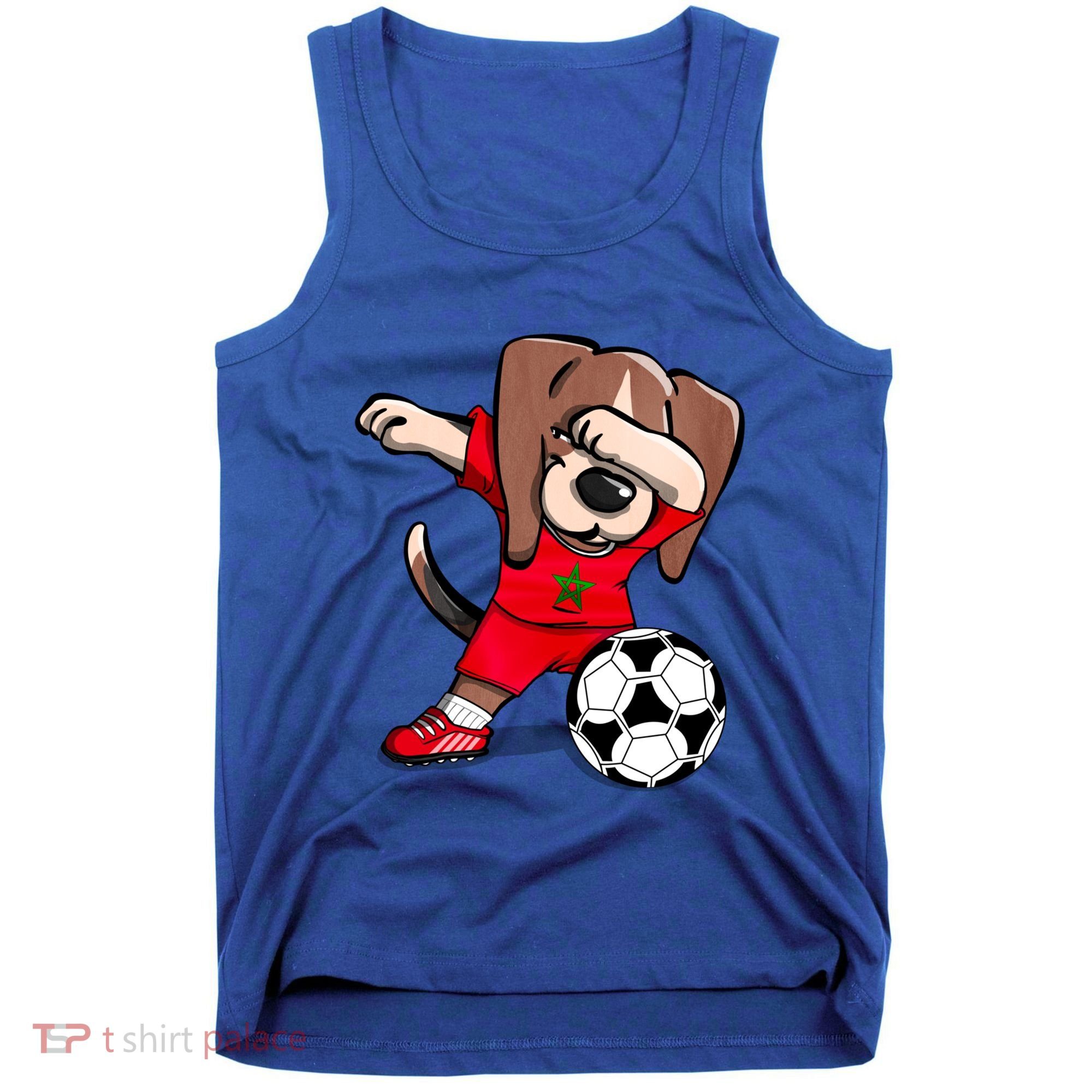 Dabbing Beagle Morocco Soccer Fans Jersey Moroccan Football Gift Tank Top