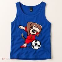 Dabbing Beagle Morocco Soccer Fans Jersey Moroccan Football Gift Tank Top thumb 2