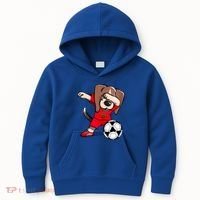 Dabbing Beagle Morocco Soccer Fans Jersey Moroccan Football Gift Kids Hoodie thumb 0