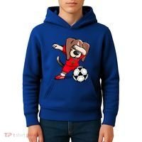 Dabbing Beagle Morocco Soccer Fans Jersey Moroccan Football Gift Kids Hoodie thumb 4