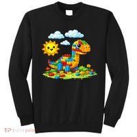 Dinosaur Brick Master Builder Block Building Builder Sweatshirt thumb 0