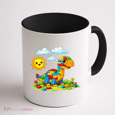 Dinosaur Brick Master Builder Block Building Builder Coffee Mug back