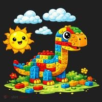 Dinosaur Brick Master Builder Block Building Builder Hat thumb 2