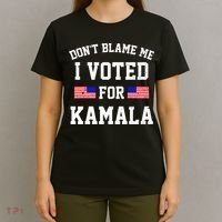Dont Blame Me I Voted For Kamala Harris Distressed T-Shirt thumb 4