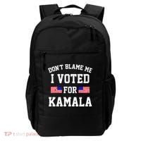 Dont Blame Me I Voted For Kamala Harris Distressed Backpack thumb 0