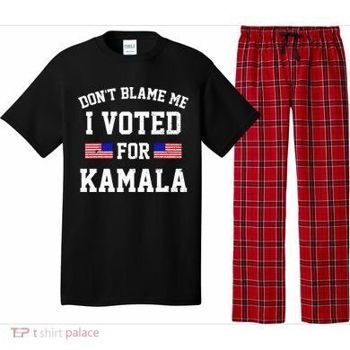 Dont Blame Me I Voted For Kamala Harris Distressed Pajama Set