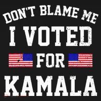 Dont Blame Me I Voted For Kamala Harris Distressed Tie Dye Hoodie thumb 2