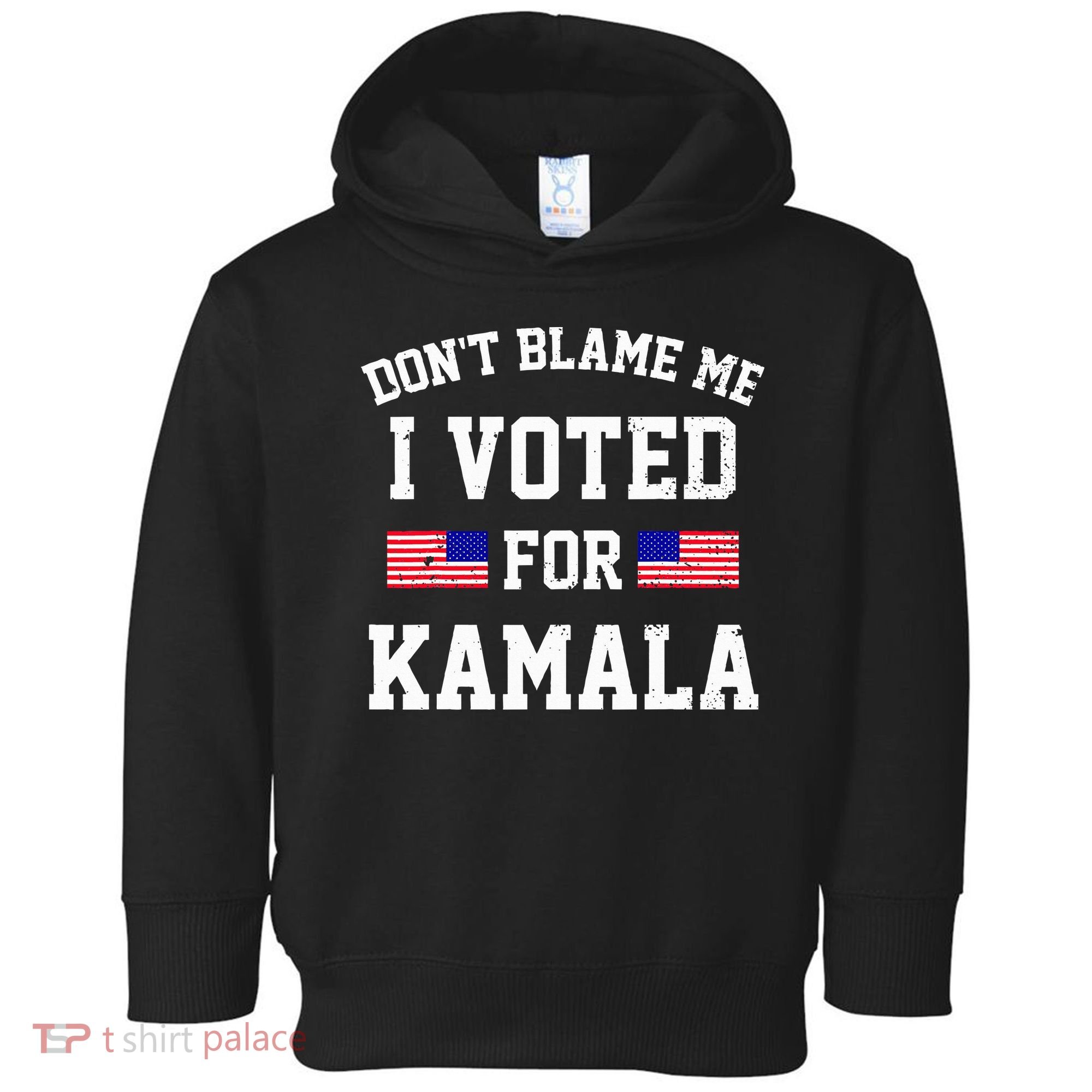 Dont Blame Me I Voted For Kamala Harris Distressed Toddler Hoodie