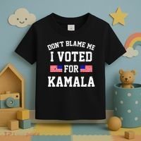 Dont Blame Me I Voted For Kamala Harris Distressed Toddler T-Shirt thumb 3