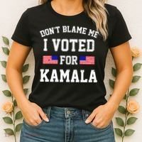 Dont Blame Me I Voted For Kamala Harris Distressed Women's T-Shirt thumb 2