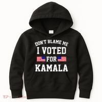 Dont Blame Me I Voted For Kamala Harris Distressed Kids Hoodie thumb 0