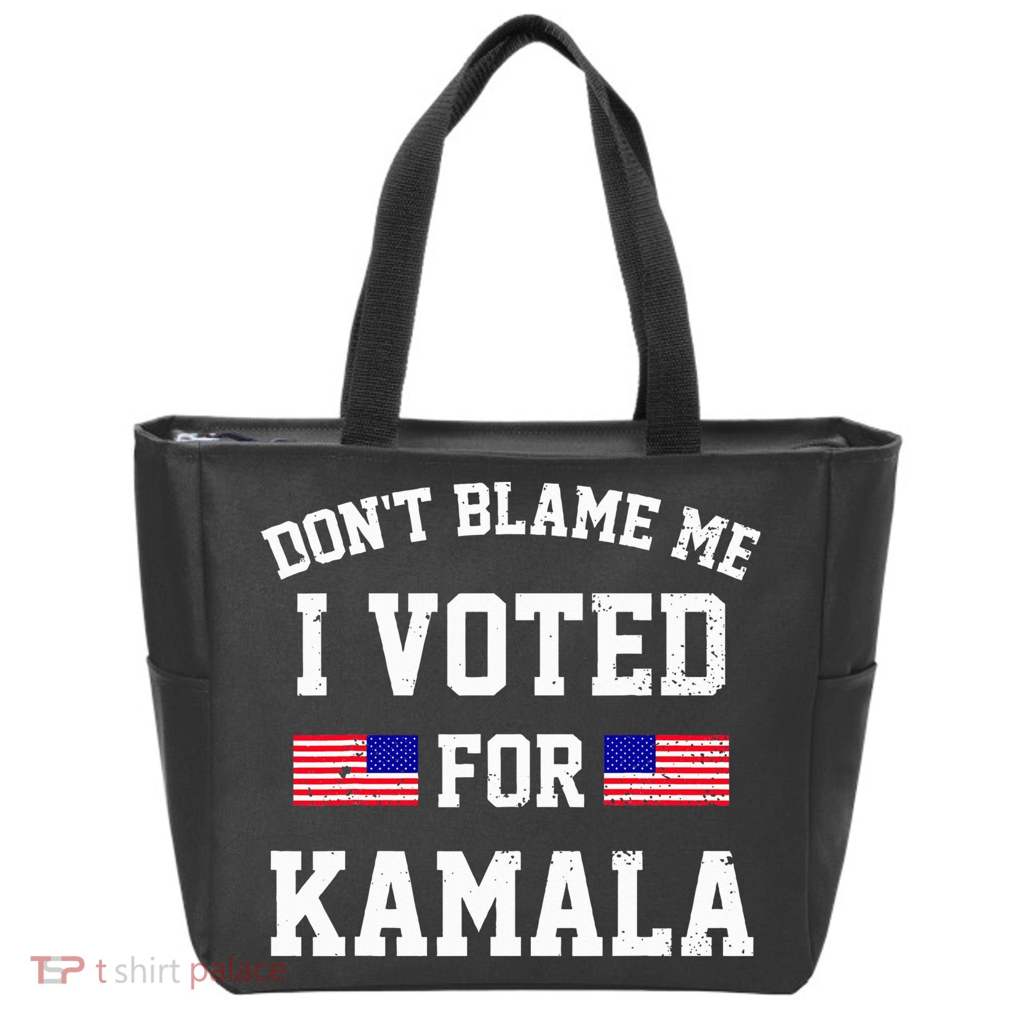 Dont Blame Me I Voted For Kamala Harris Distressed Tote Bag