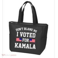 Dont Blame Me I Voted For Kamala Harris Distressed Tote Bag thumb 3