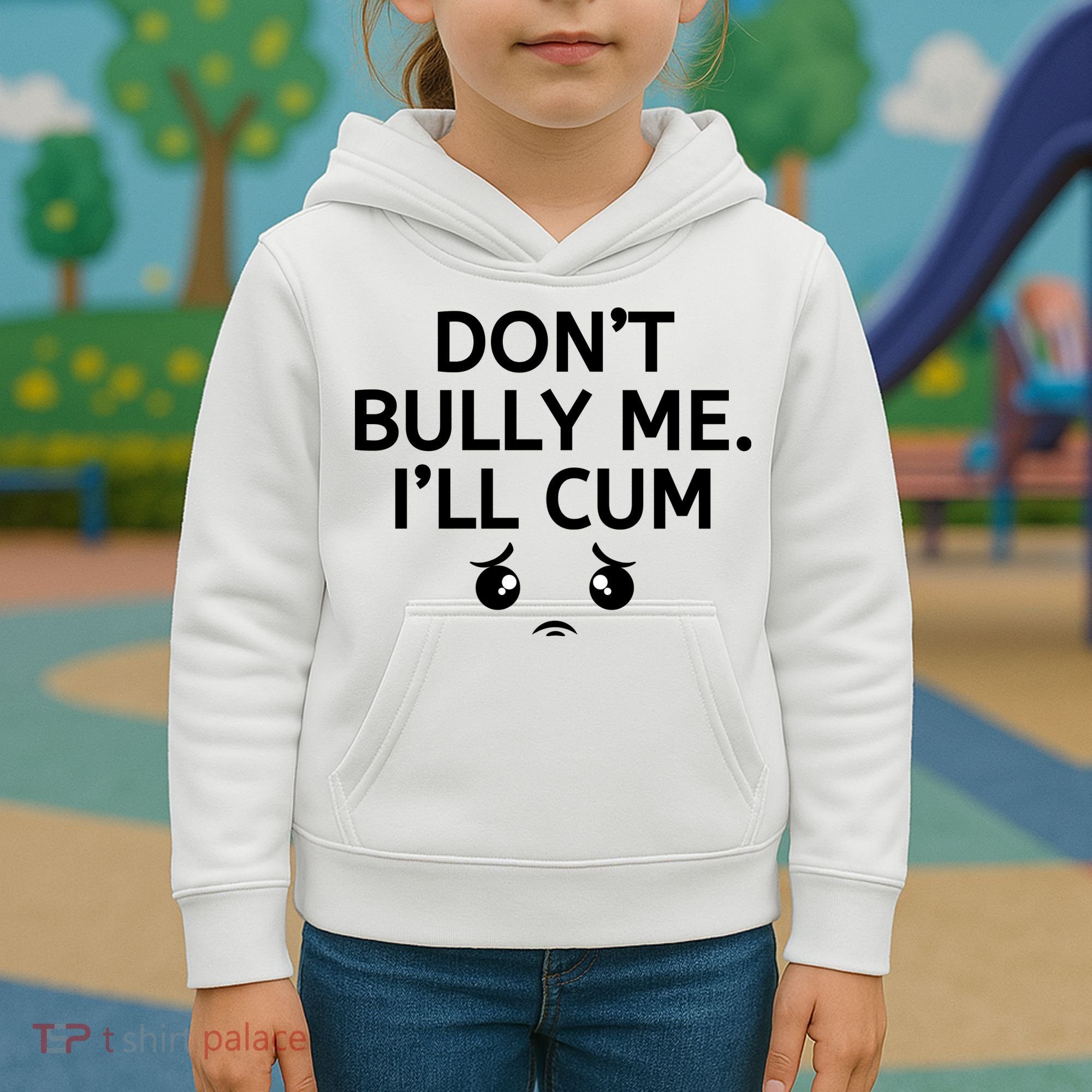 Don’t Bully Me. I’ll Cum Kids Hoodie