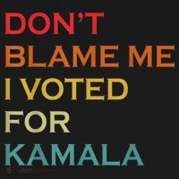 DonT Blame Me I Voted For Kamala Pro Harris Supporter Kids Hoodie thumb 5