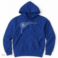 Dandelion Blowing Music Notes Cute Christmas Gift Great Gift Hoodie thumb 0