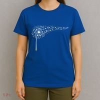 Dandelion Blowing Music Notes Cute Christmas Gift Great Gift T-Shirt thumb 4