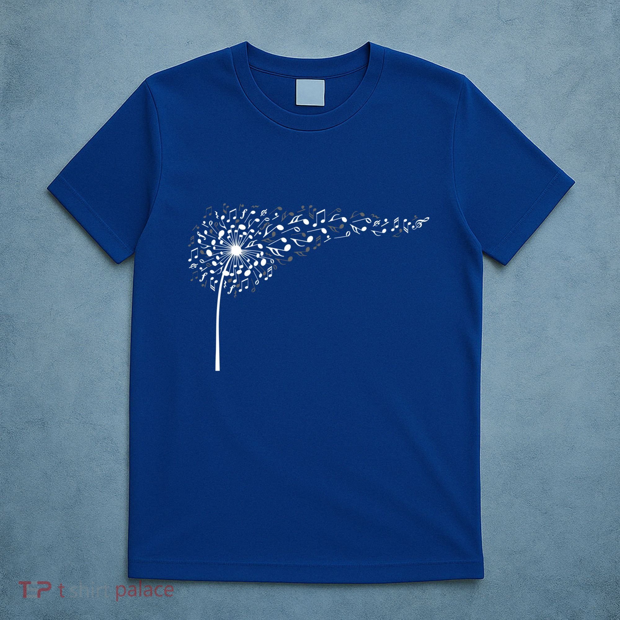 Dandelion Blowing Music Notes Cute Christmas Gift Great Gift T-Shirt