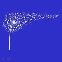 Dandelion Blowing Music Notes Cute Christmas Gift Great Gift T-Shirt thumb 7